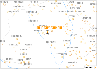 map of Kologossamba