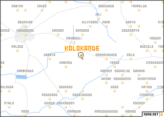 map of Kolokandé