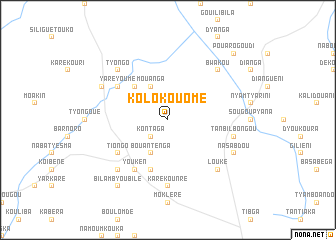 map of Kolokouomé