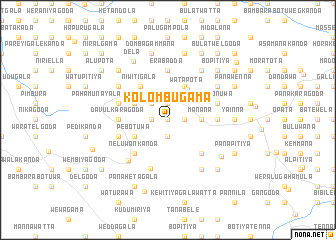 map of Kolombugama