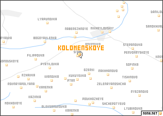 map of Kolomenskoye