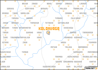 map of Kolomvaga