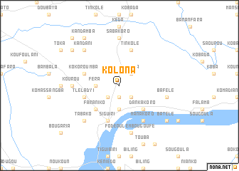 map of Kolona