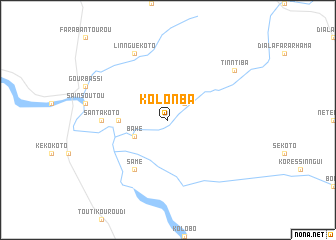 map of Kolonba