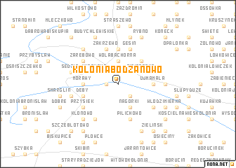 map of Kolonia Bodzanowo