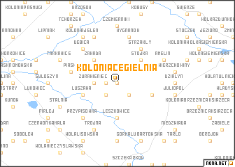 map of Kolonia Cegielnia