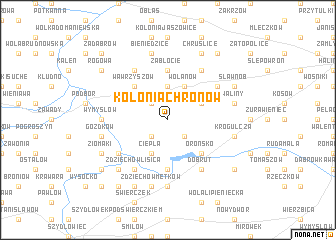 map of Kolonia Chronów