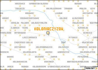 map of Kolonia Czyżów