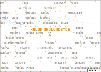 map of Kolonia Hołowczyce
