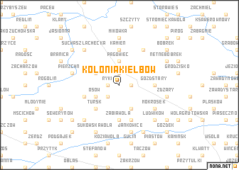 map of Kolonia Kiełbów