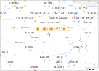 map of Kolonia Kopytów