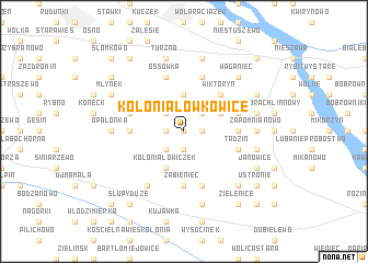 map of Kolonia Łowkowice