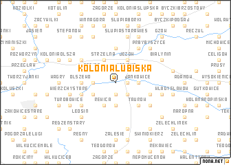 map of Kolonia Lubiska