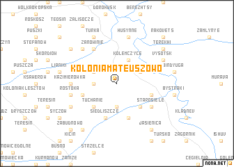 map of Kolonia Mateuszowo