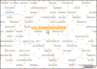 map of Kolonia Moskurnia