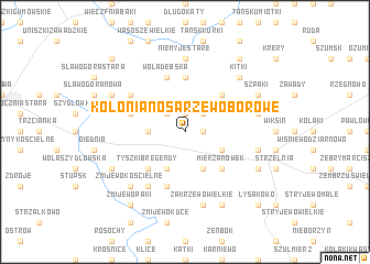 map of Kolonia Nosarzewo Borowe