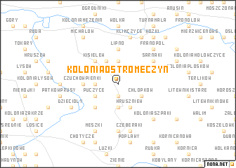 map of Kolonia Ostromęczyn