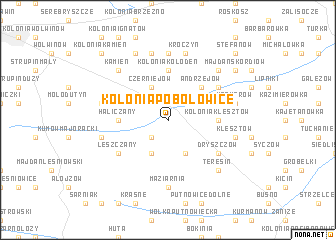 map of Kolonia Pobolowice