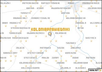 map of Kolonia Prawiedniki