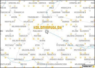 map of Kolonia Pudłów