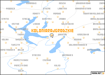 map of Kolonia Rajgrodzkie