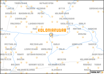 map of Kolonia Ruda B