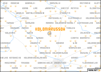 map of Kolonia Russów