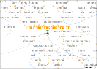 map of Kolonia Starokrzepice