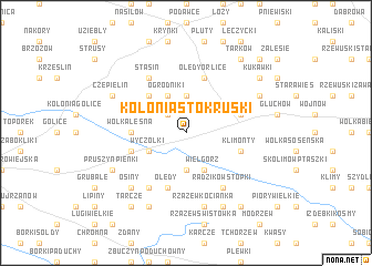 map of Kolonia Stok Ruski