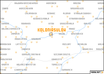 map of Kolonia Sułów