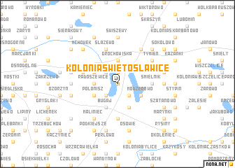 map of Kolonia Świętosławice