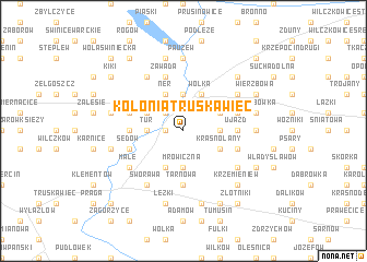 map of Kolonia Truskawiec
