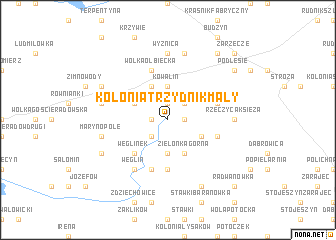 map of Kolonia Trzydnik Mały