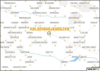 map of Kolonia Wojewódzka