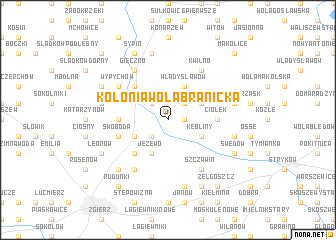 map of Kolonia Wola Branicka