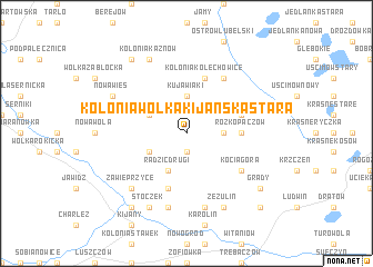map of Kolonia Wólka Kijańska Stara