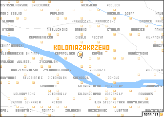 map of Kolonia Zakrzewo