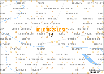 map of Kolonia Zalesie