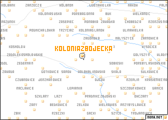 map of Kolonia Zbójecka