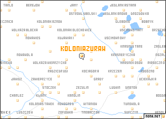 map of Kolonia Żuraw