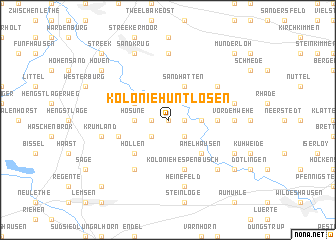 map of Kolonie Huntlosen