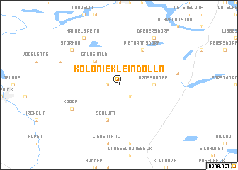 map of Kolonie Klein Dölln
