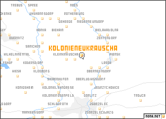 map of Kolonie Neu Krauscha