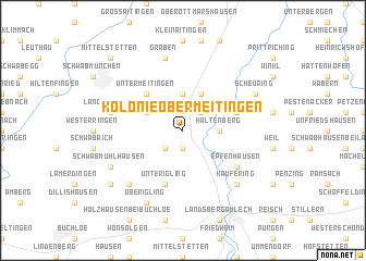 map of Kolonie Obermeitingen