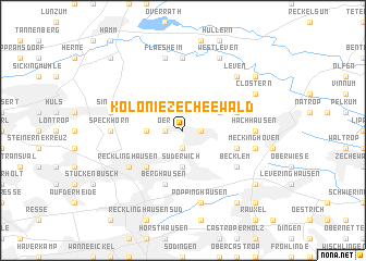 map of Kolonie Zeche Ewald