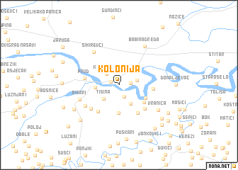 map of Kolonija