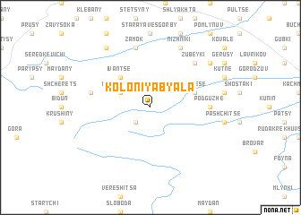 map of Koloniya Byala
