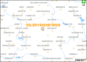 map of Koloniya Dembyanka