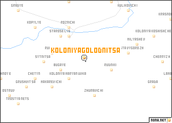 map of Koloniya Golodnitsa