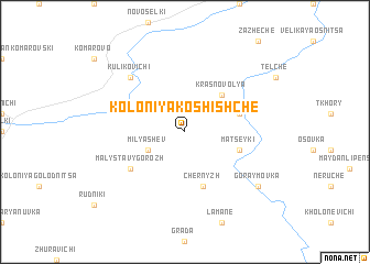 map of Koloniya Koshishche